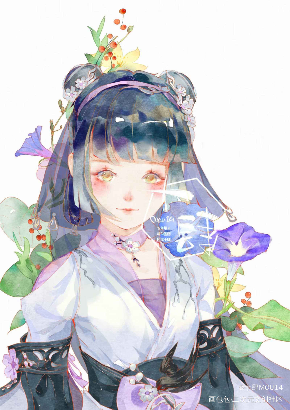 客单_剑网3绘画作品