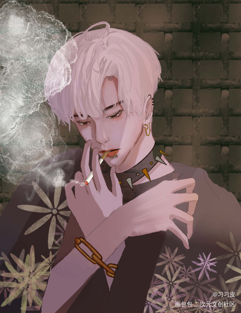 摸鱼_求点评我要上首推插画原创绘画作品