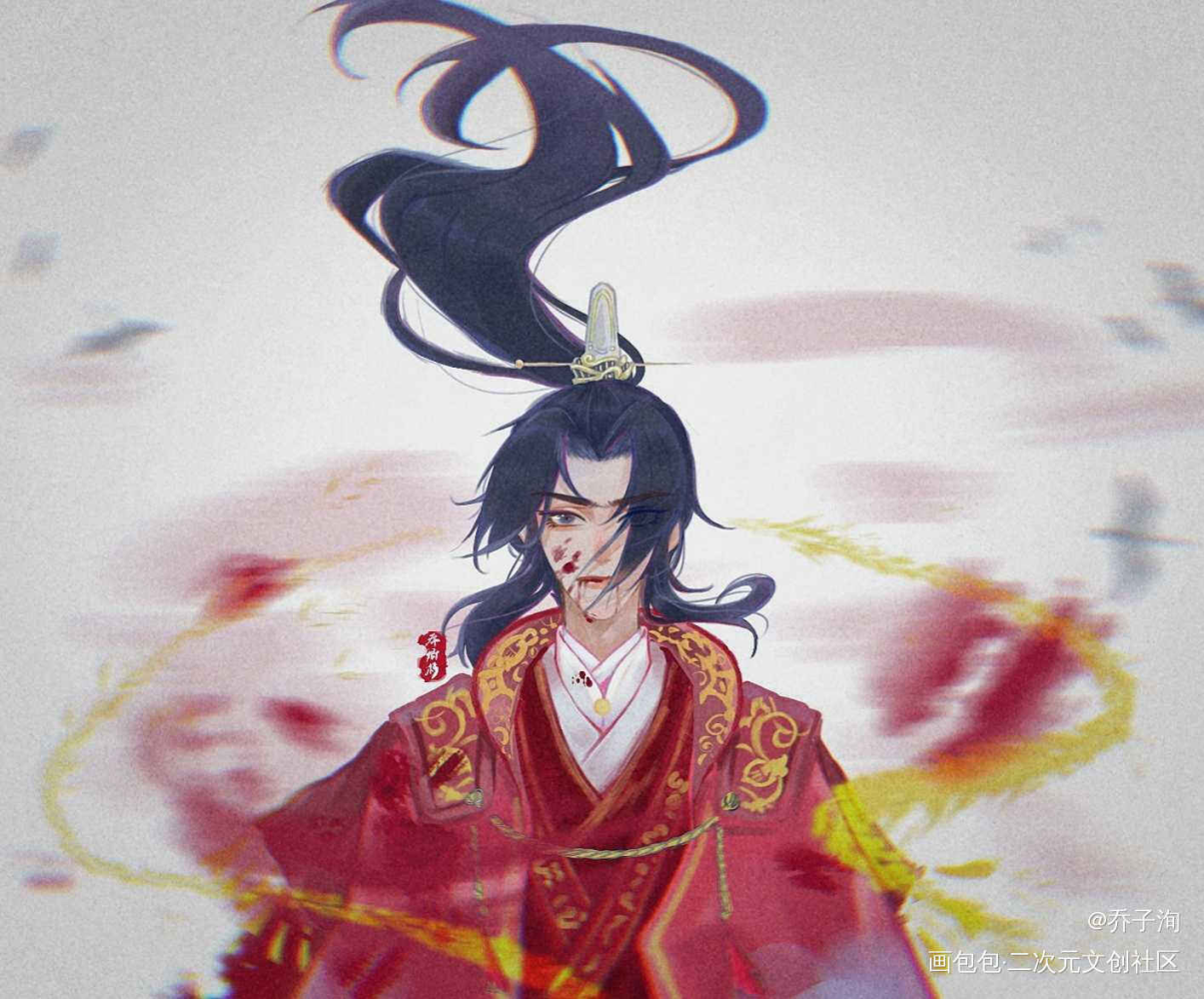 “天问，风”_二哈和他的白猫师尊楚晚宁古风我要上首推头像绘画作品