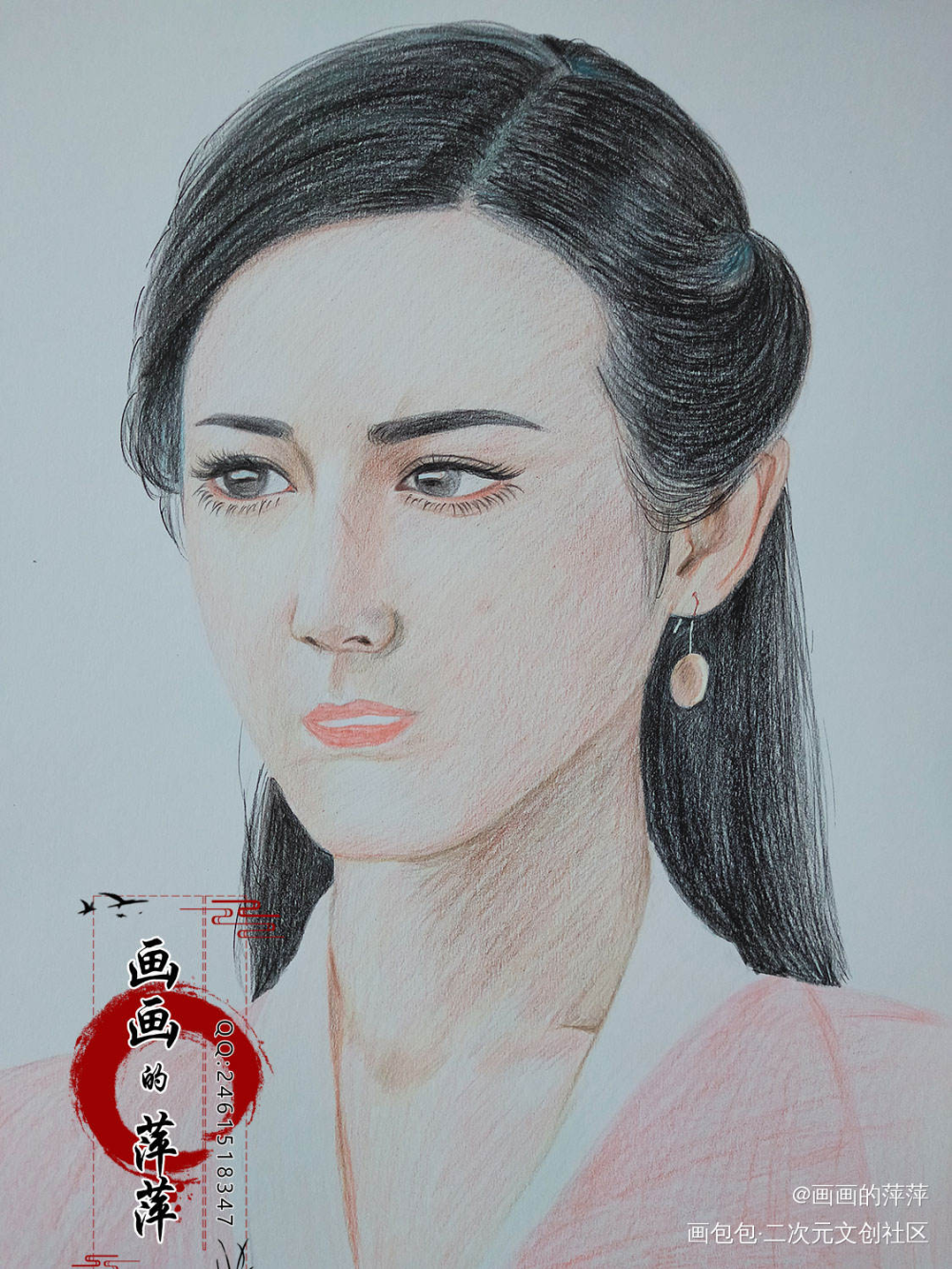 白凤九彩铅_三生三世枕上书白凤九我要上首推头像插画三生三世十里桃花绘画作品