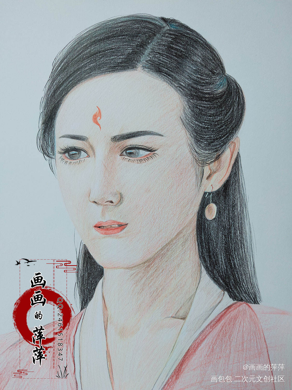 白凤九彩铅_三生三世枕上书白凤九我要上首推头像插画三生三世十里桃花绘画作品