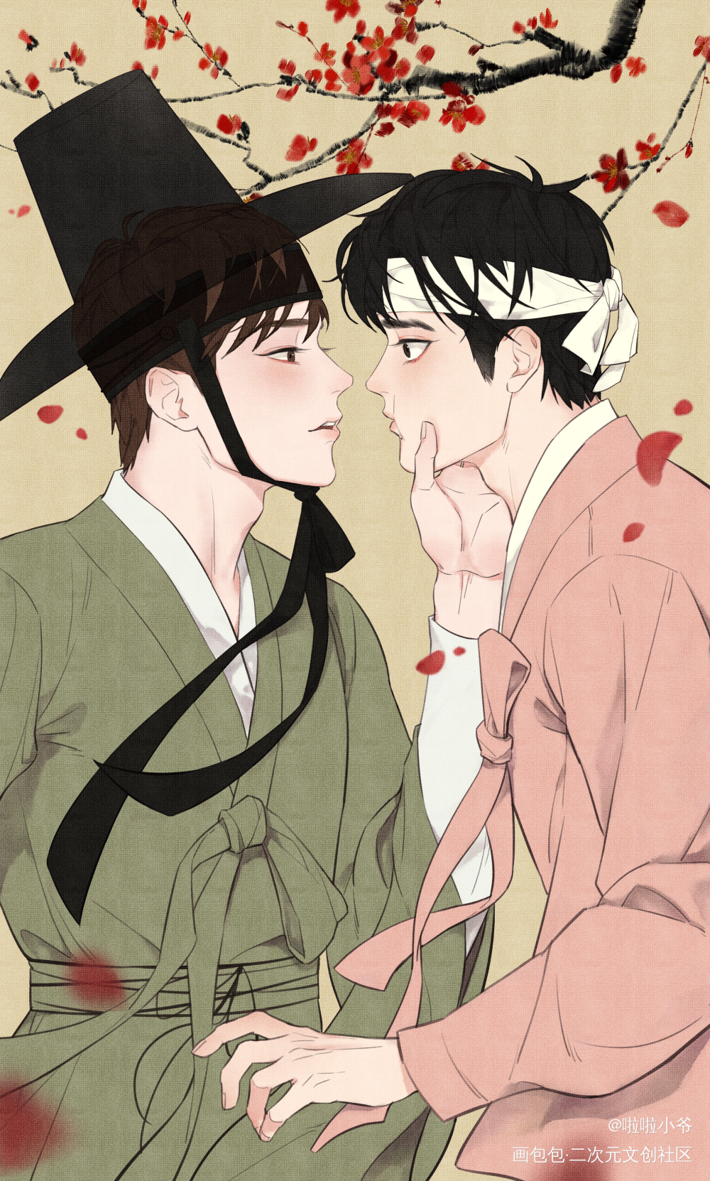 【博君一肖】古风插画_博君一肖头像插画绘画作品