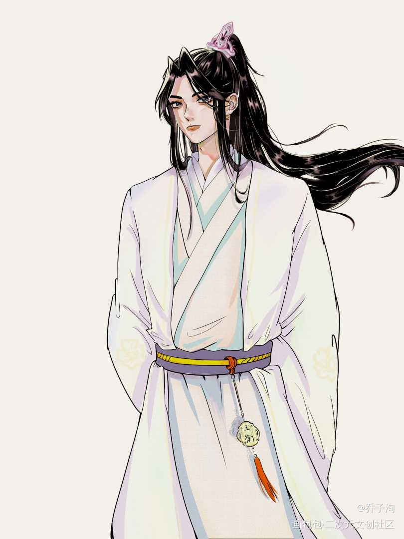 好早之前摸的师尊_二哈和他的白猫师尊燃晚楚晚宁平涂我要上首推头像绘画作品