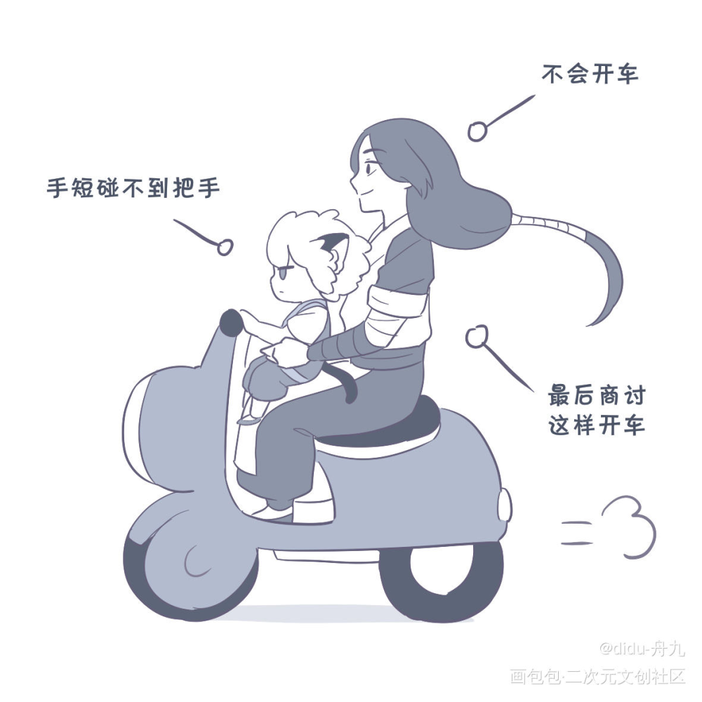 【如果小黑跟师父身体互换——】_罗小黑战记无限罗小黑条漫绘画作品