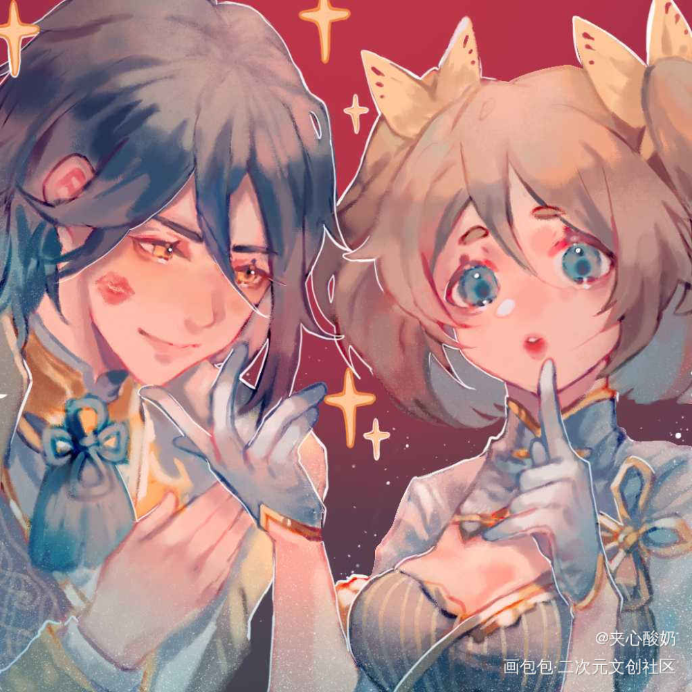 霸道少主俏管家| ू•ૅω•́_食物语锅包肉厚涂日系头像插画绘画作品