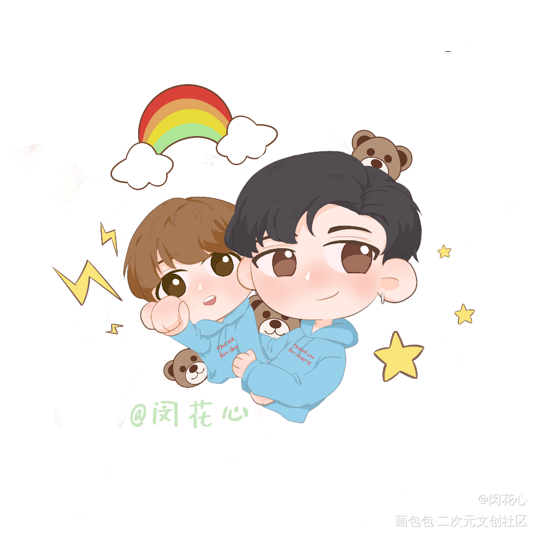 offgun_gunoff平涂Q版头像OG绘画作品