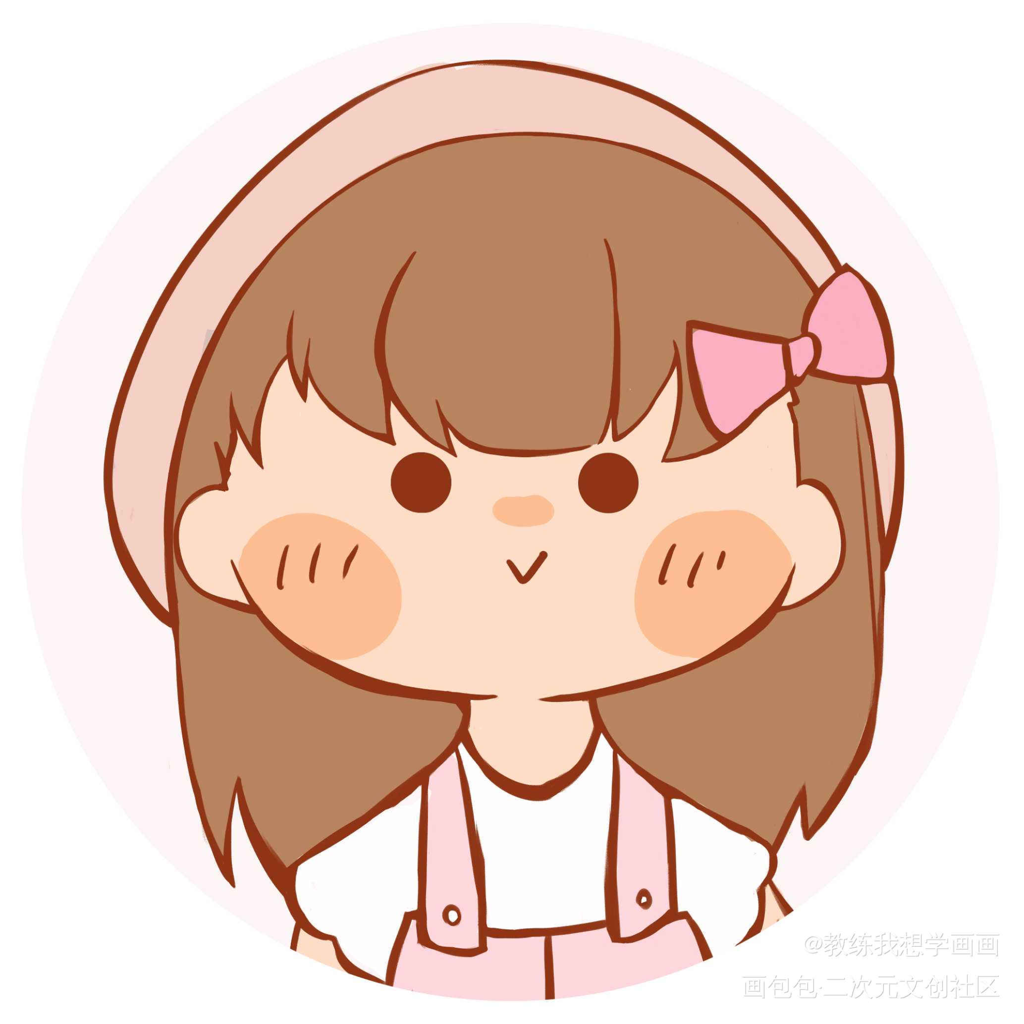 画了两个小头像_Q版原创绘画作品