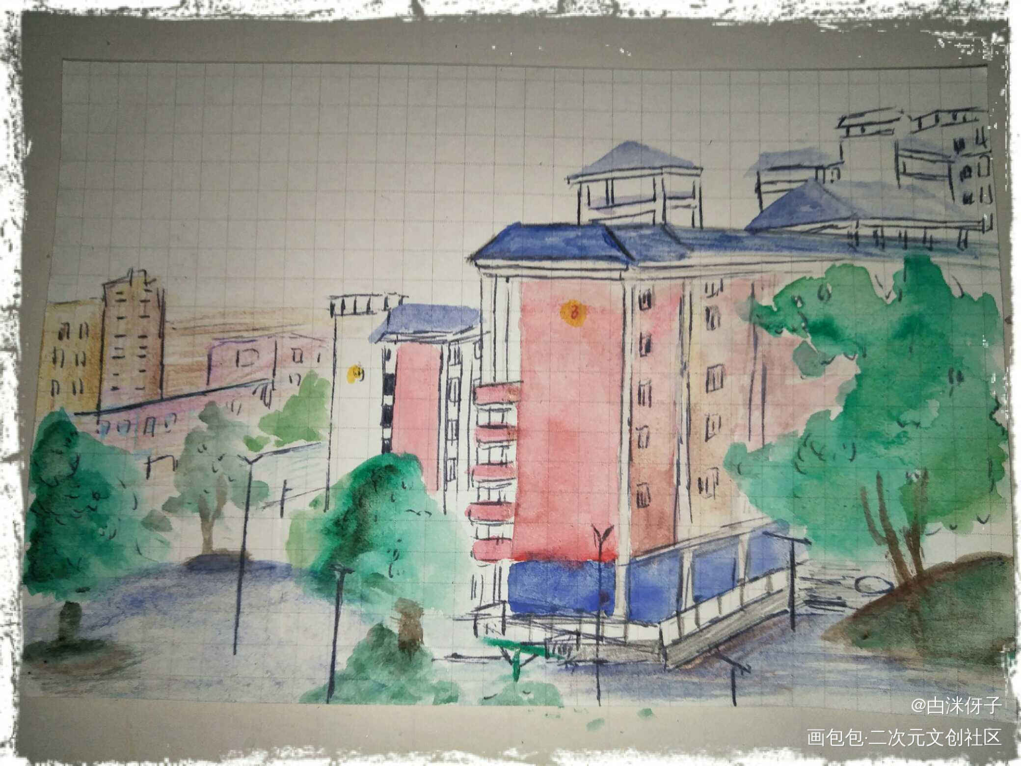 zhuoying._手绘水彩绘画作品