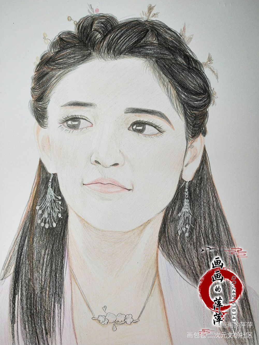择天记，白落衡彩铅_白落衡择天记绘画作品