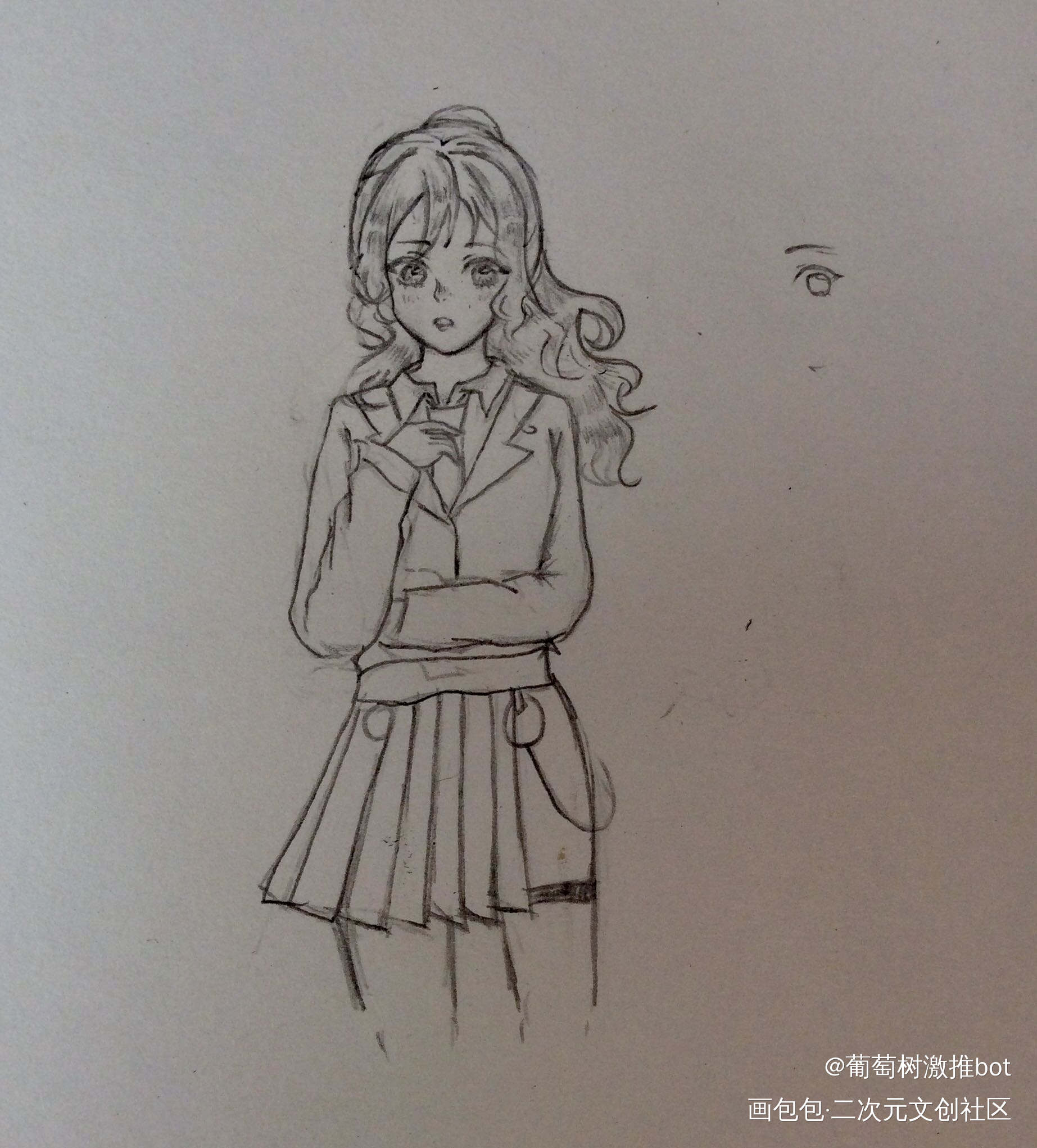 宝贝女儿_谷寻鸢手绘求点评绘画作品