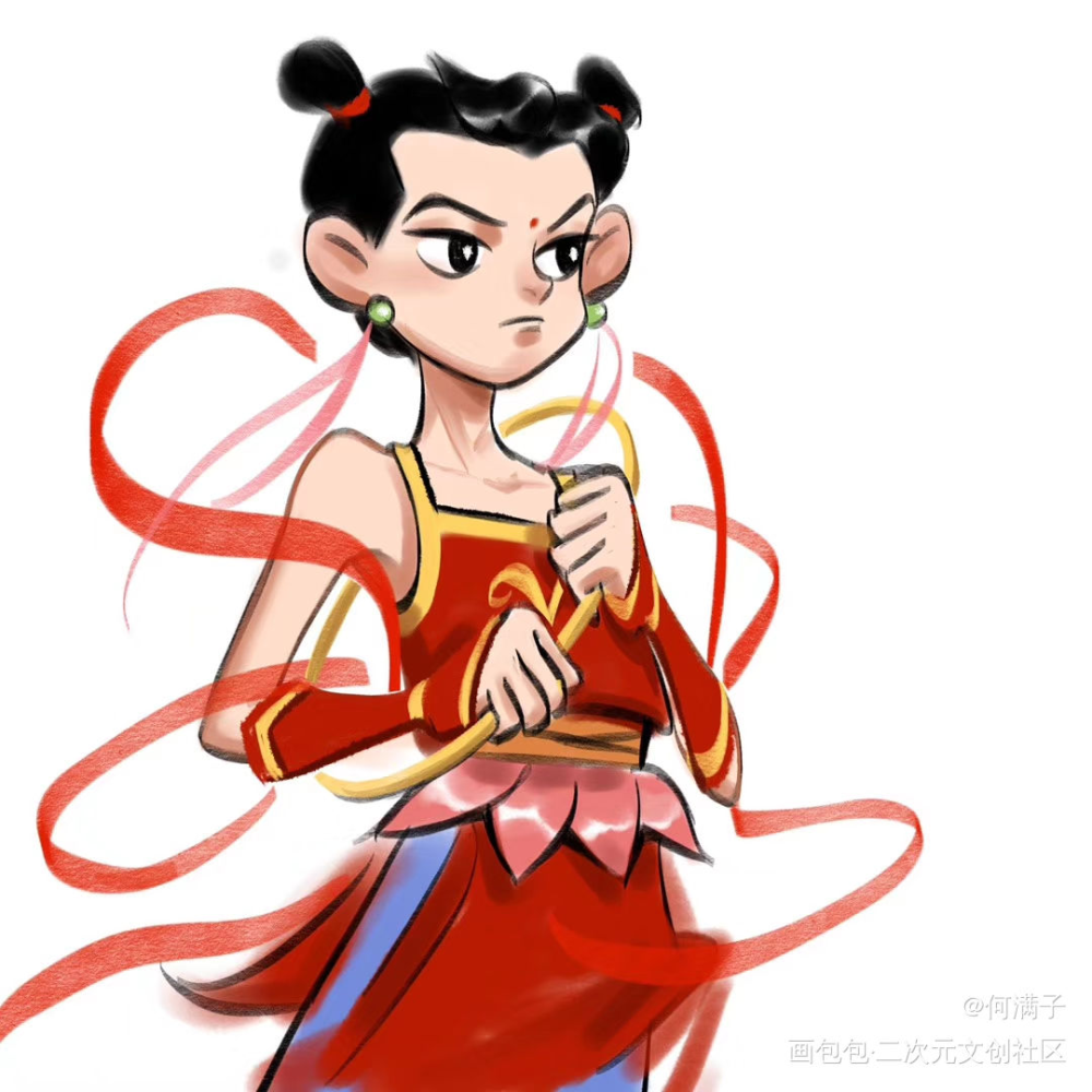 哪吒_哪吒传奇绘画作品