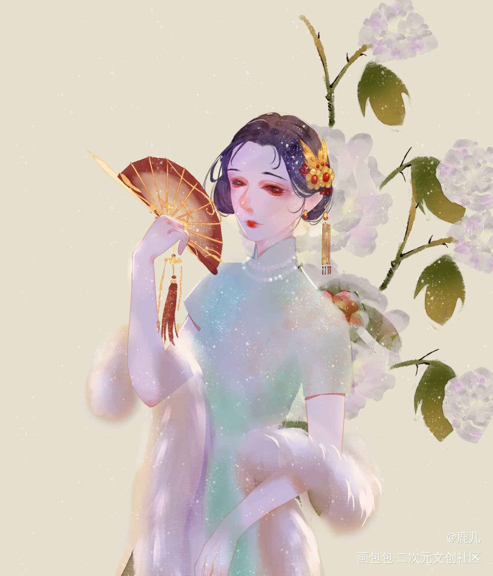 红蝶_第五人格红蝶平涂头像插画绘画作品