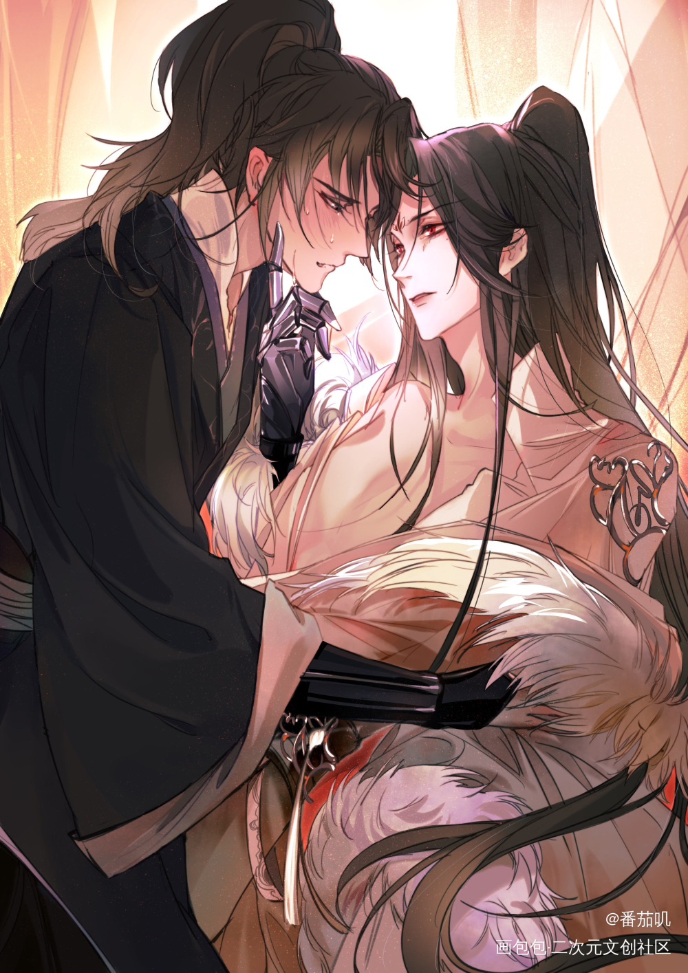 _二哈和他的白猫师尊墨燃楚晚宁古风我要上首推插画绘画作品