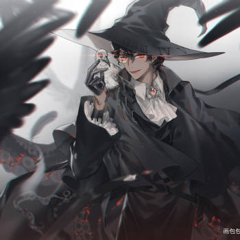 阿蒙_诡秘之主阿蒙厚涂平涂日系头像插画绘画作品