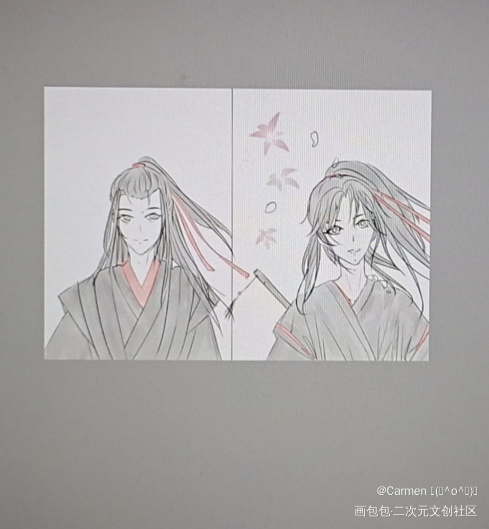 夷陵老祖×2(底色)_魔道祖师魏无羡绘画作品