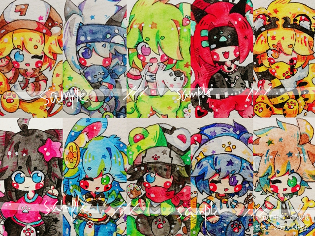 是去年的套图_凹凸世界Q版头像绘画作品