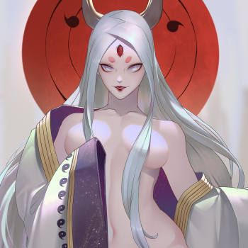 太母の誘い_火影忍者大筒木辉夜日系插画绘画作品