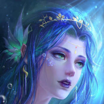 深海女妖_厚涂求点评求配文我要上首推头像原创头像原创女头原创人物