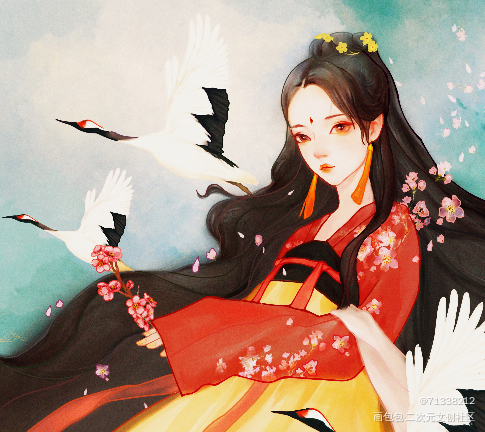 仙鹤_绘画作品