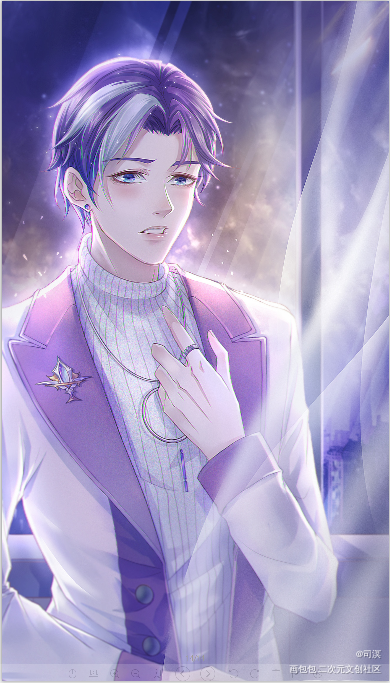 告白_平涂日系求点评求配文我要上首推插画原创人物原创oc绘画作品