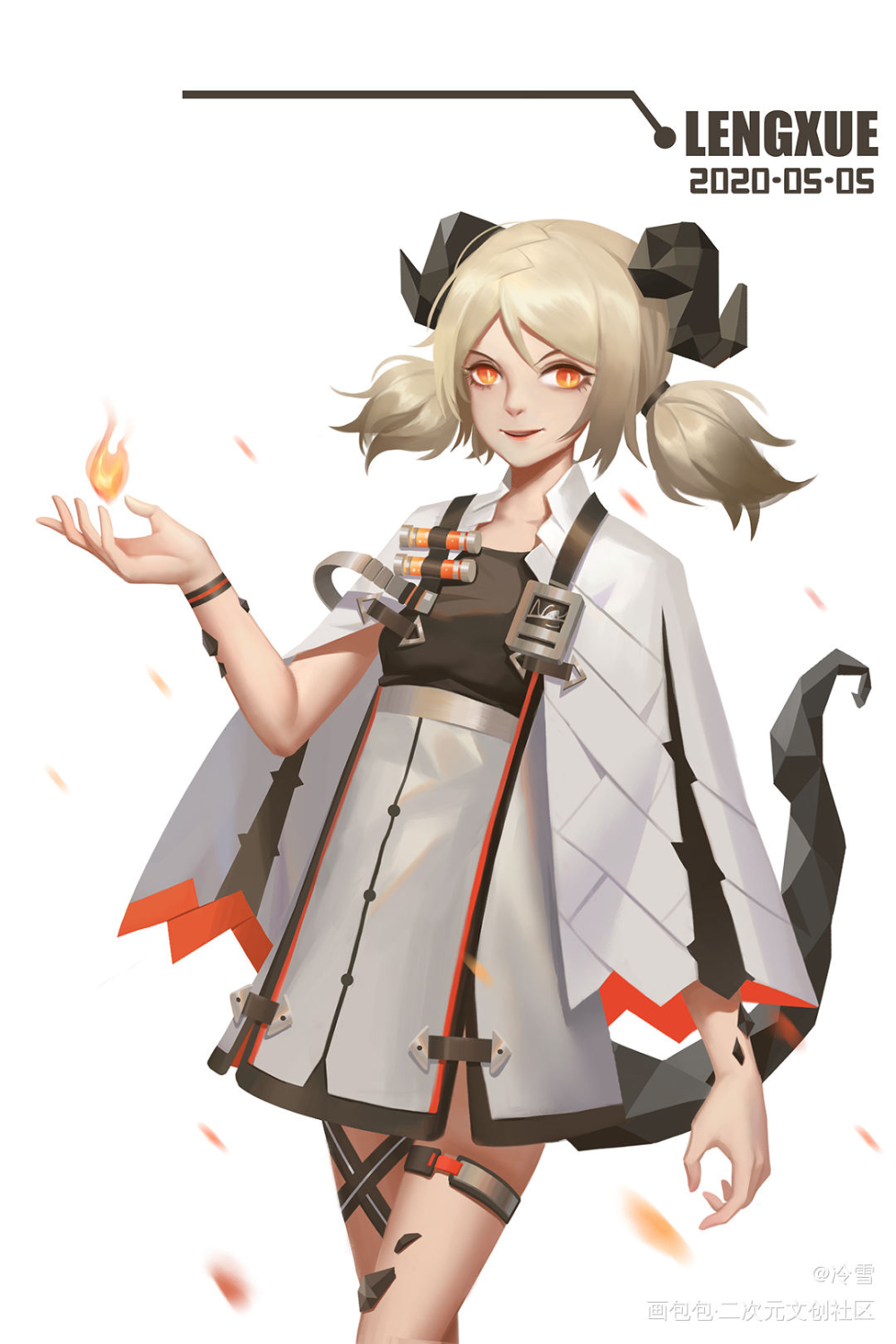 明日方舟-伊芙利特_明日方舟伊芙利特日系我要上首推头像绘画作品