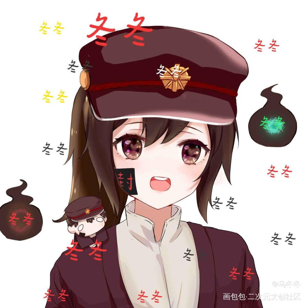 一个25r头像单_平涂日系Q版求配文我要上首推头像插画半原创原创oc绘画作品