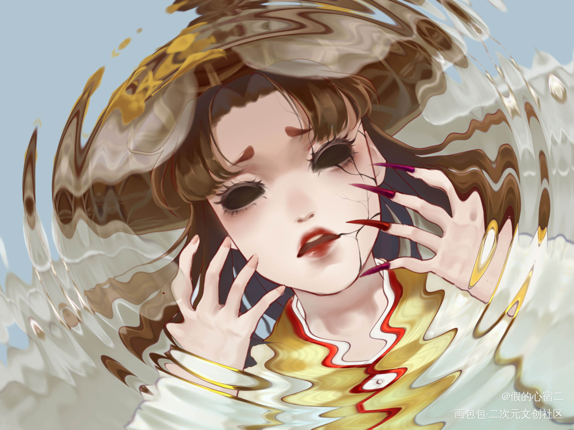 残缺的美_第五人格平涂日系头像插画绘画作品