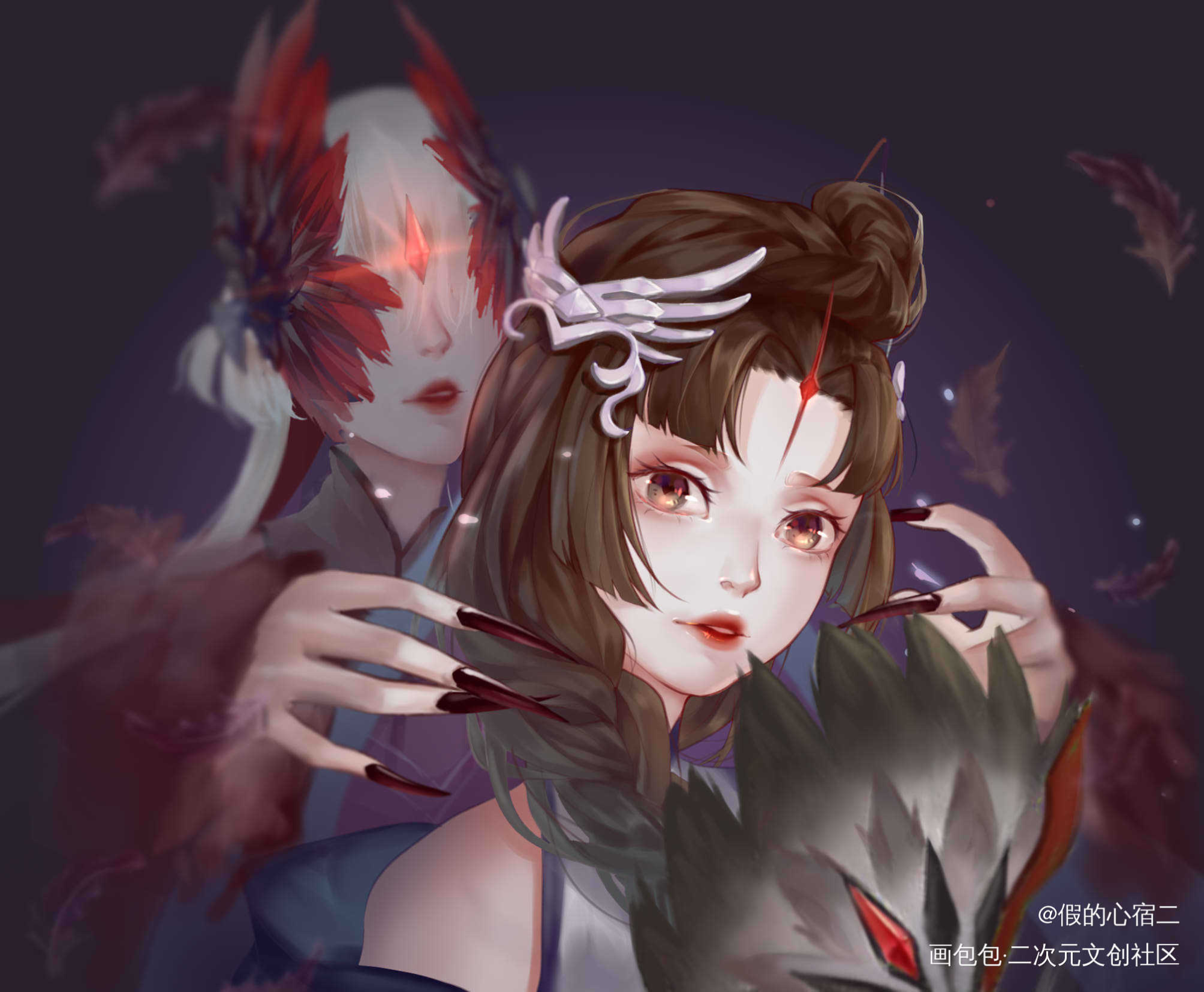 另一个影子_第五人格平涂头像插画绘画作品
