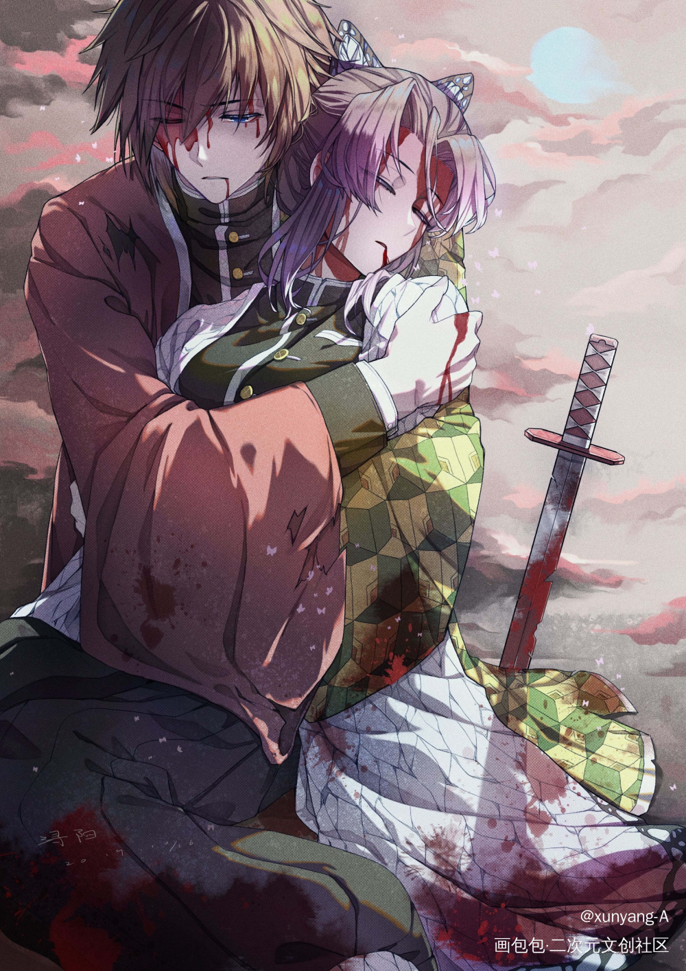 义忍_鬼灭之刃绘画作品