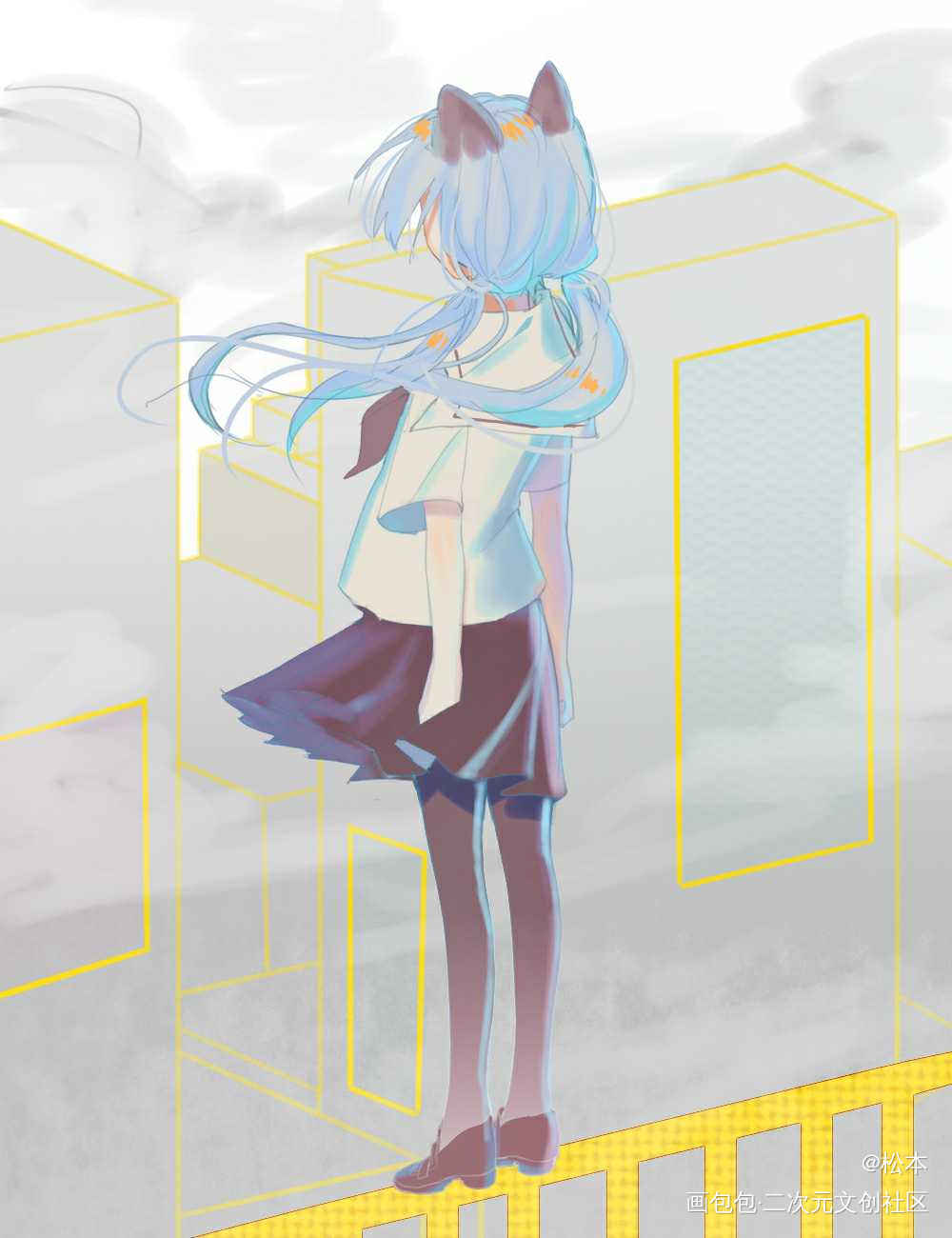 翻车了（泪）_oc绘画作品