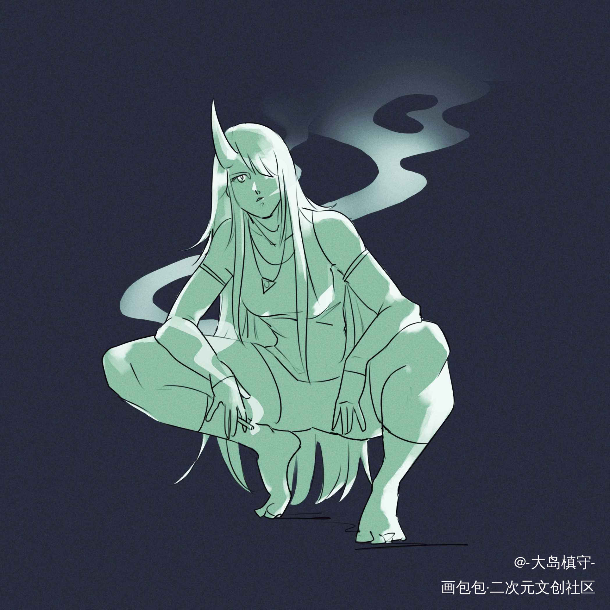最近摸的一些舟游_明日方舟头像绘画作品