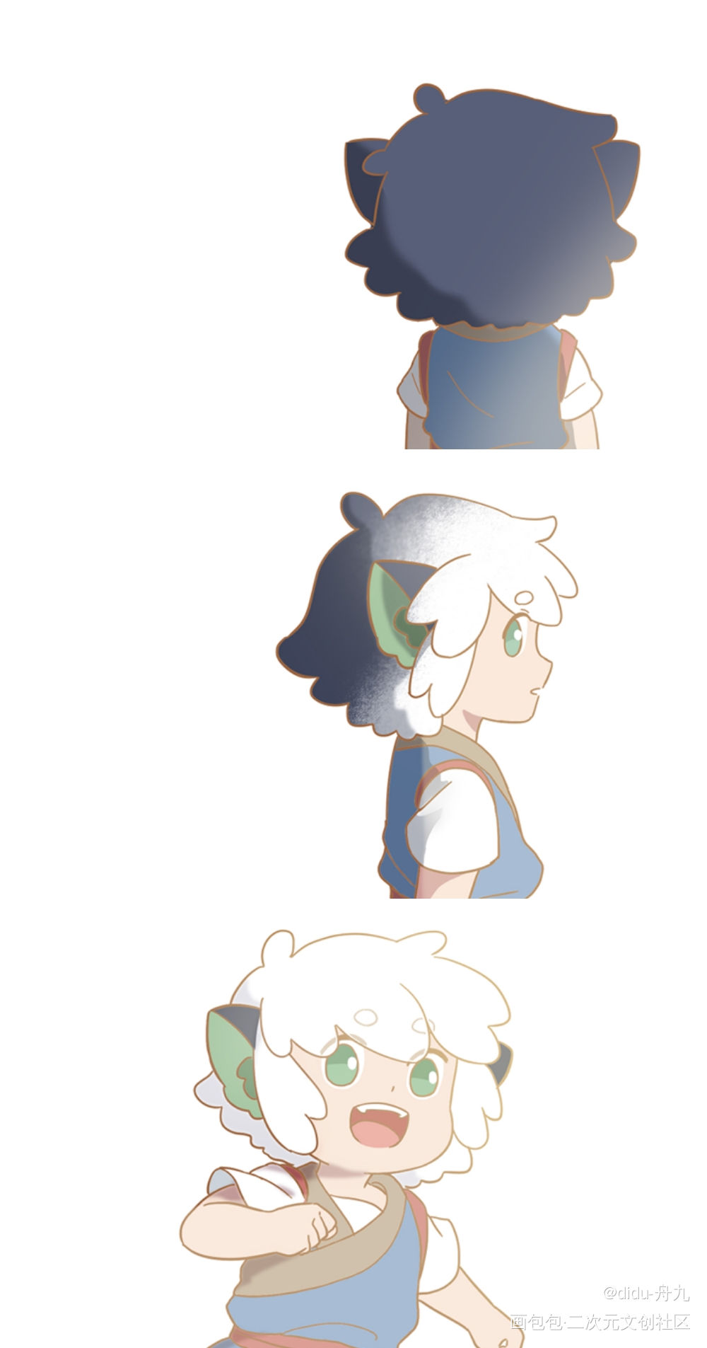 晚安，小黑♡_罗小黑战记无限罗小黑绘画作品