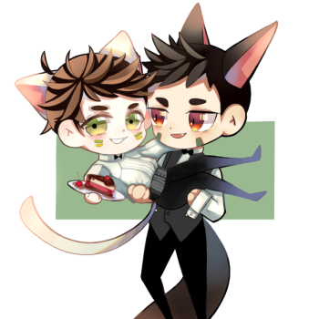 23(=>ェ _小白杨188男团白新羽俞风城平涂q版我要上首推头像绘画