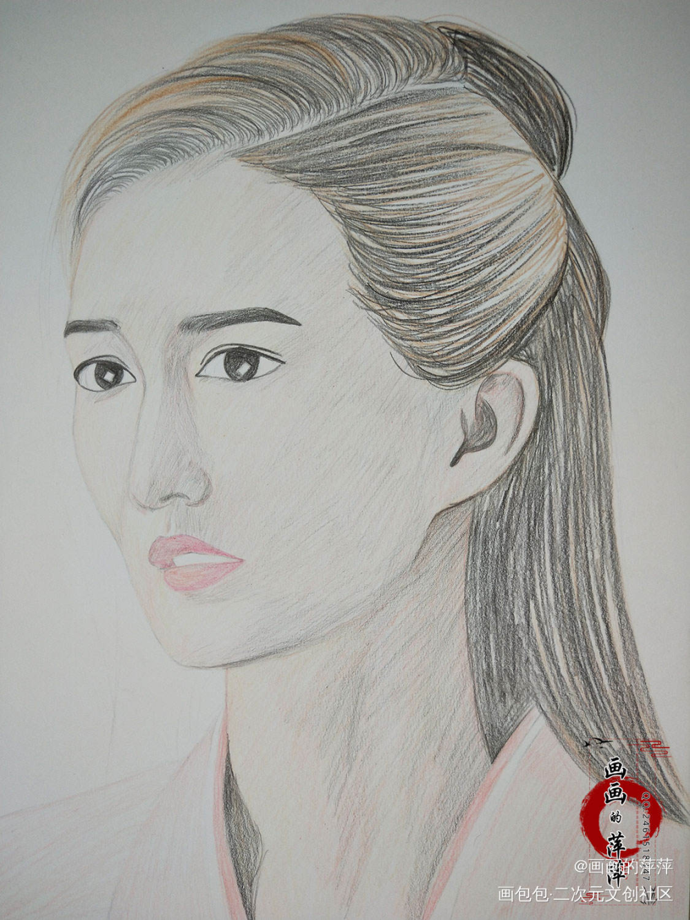 庆余年林婉儿彩铅_庆余年林婉儿彩铅立绘厚涂绘画作品