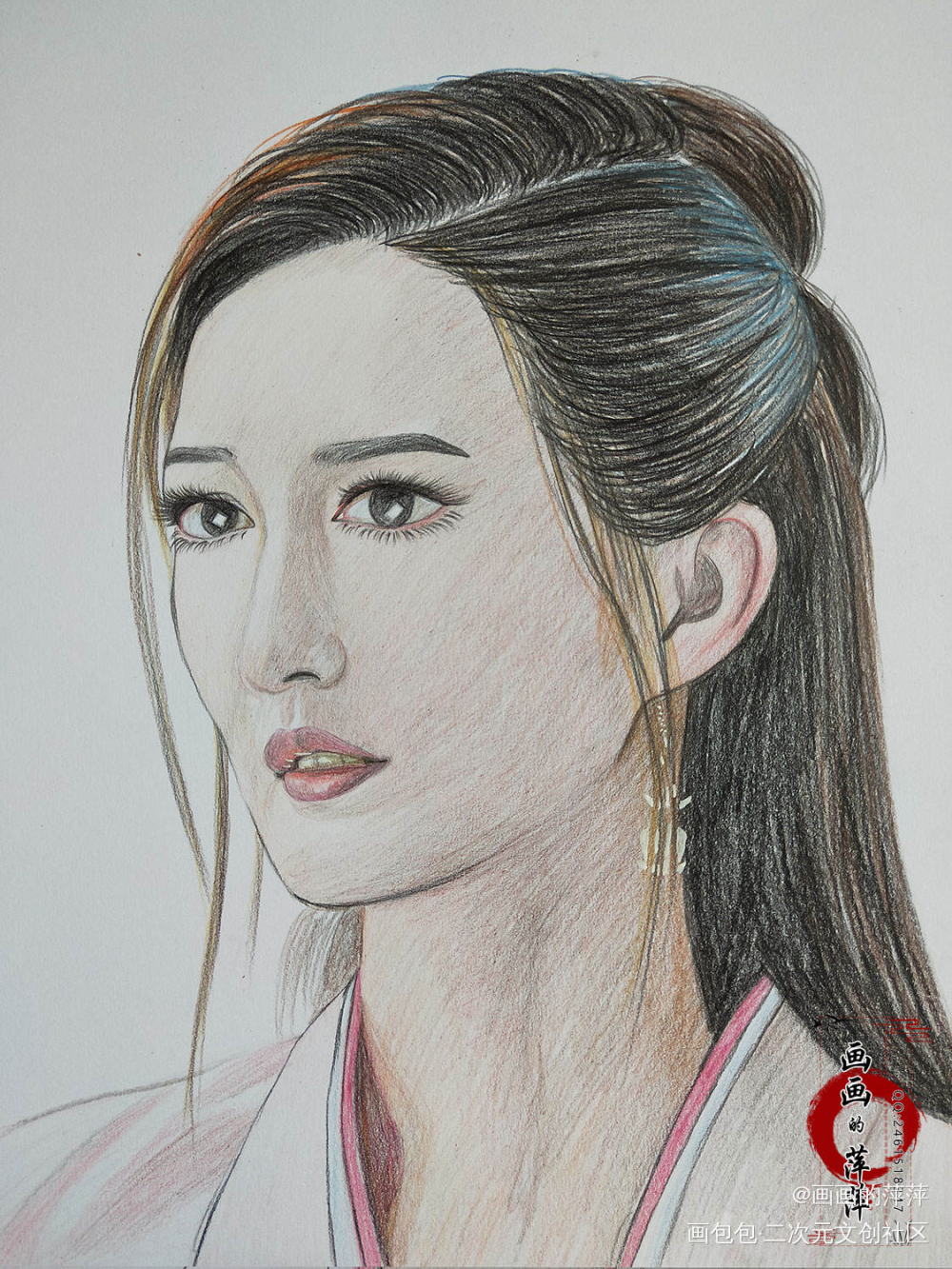 庆余年林婉儿彩铅_庆余年林婉儿彩铅立绘厚涂绘画作品