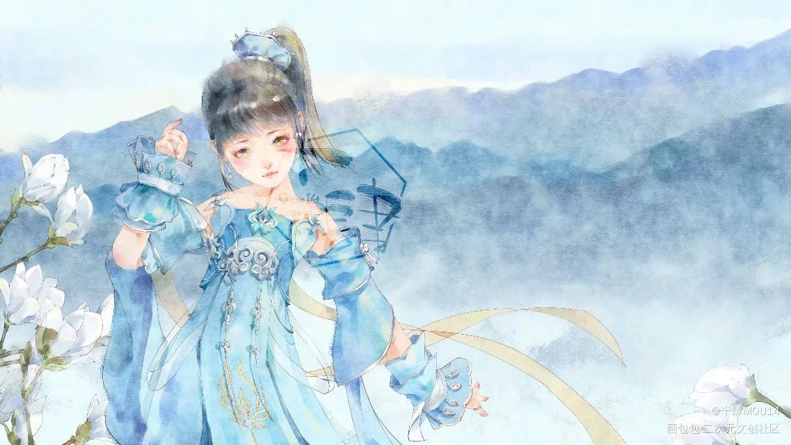 客单_剑网3绘画作品