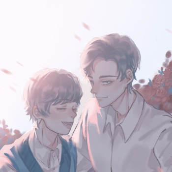 珍珠和师兄_北南碎玉投珠丁汉白纪慎语我要上首推头像绘画作品