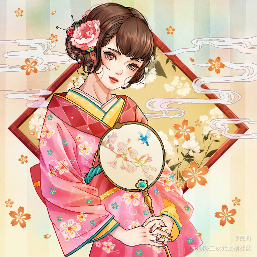 花花少女_阴阳师绘画作品