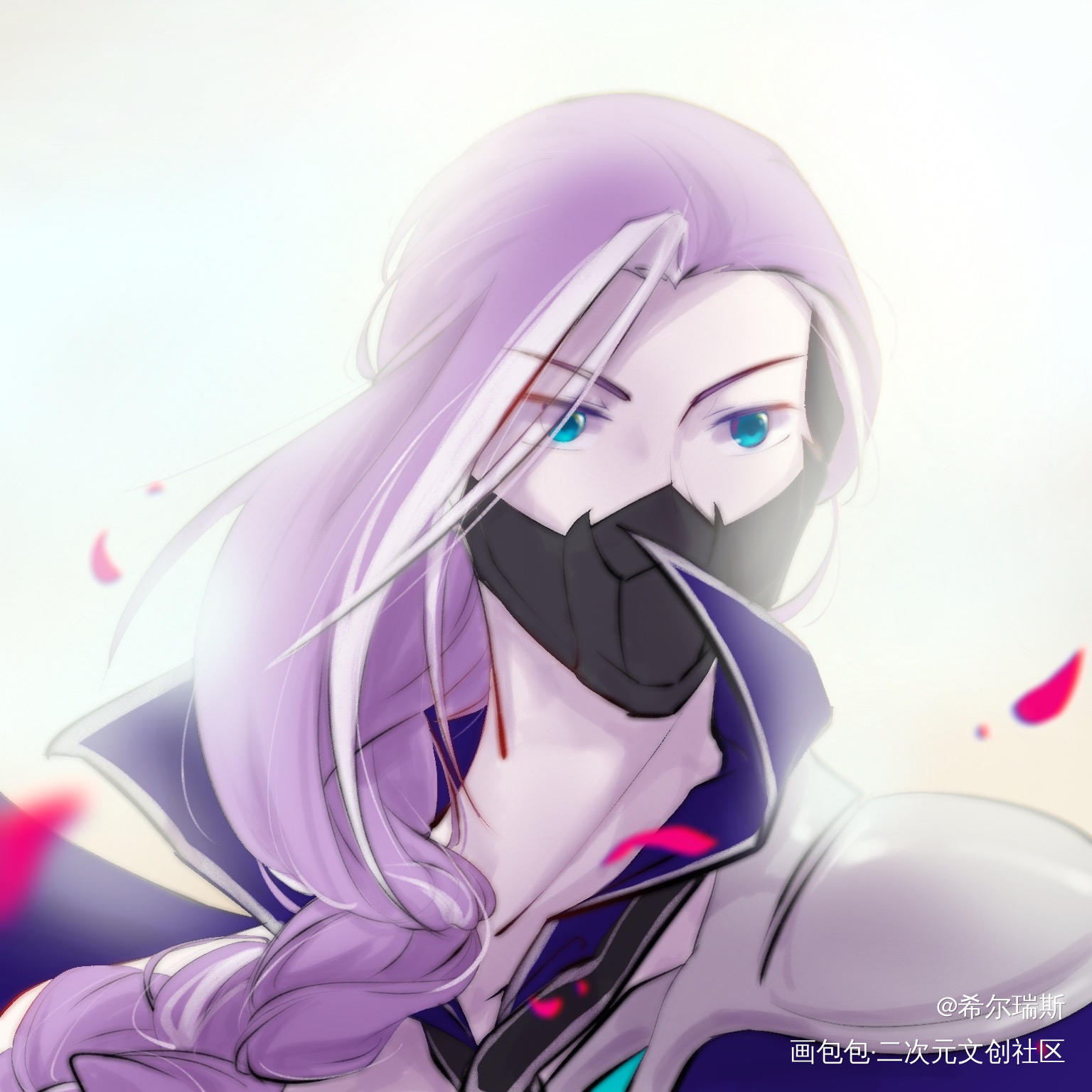 二些双兰_王者荣耀兰陵王双兰花木兰周边设计绘画作品