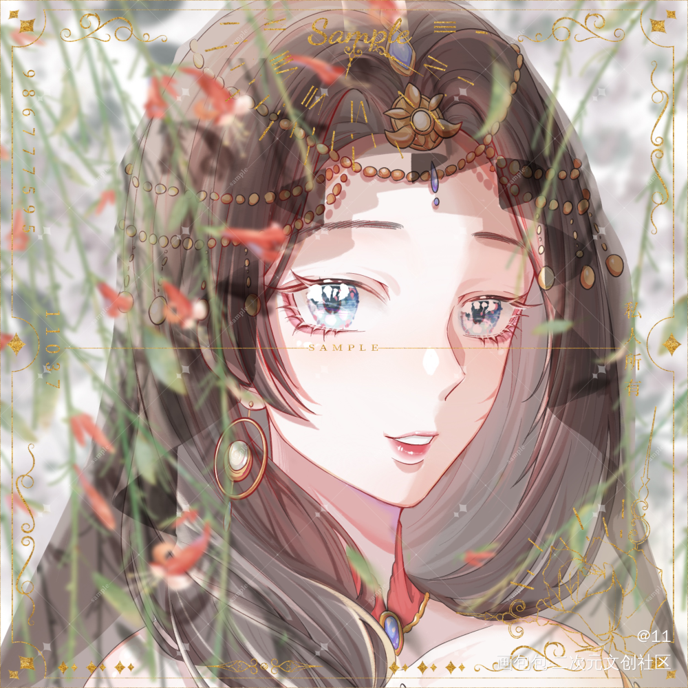 放点稿子先_平涂日系头像ococ绘画作品