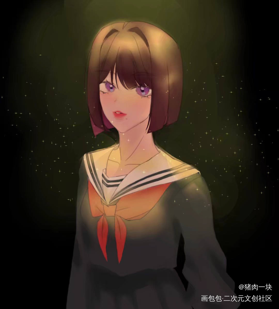 混水摸鱼_半原创原创绘画作品