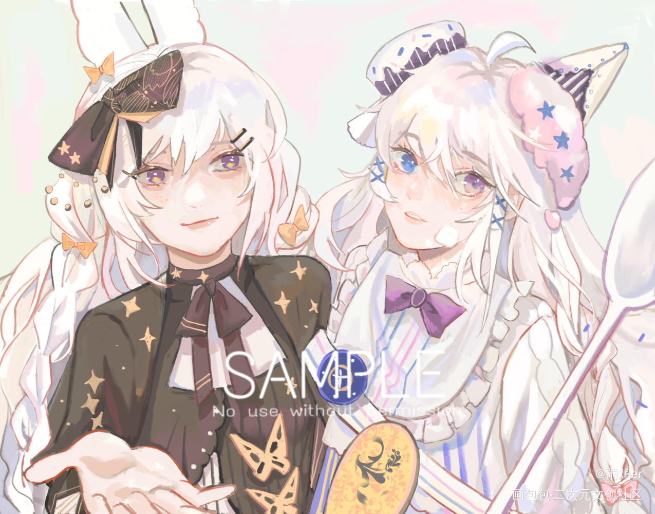 稿子_厚涂插画原创oc绘画作品