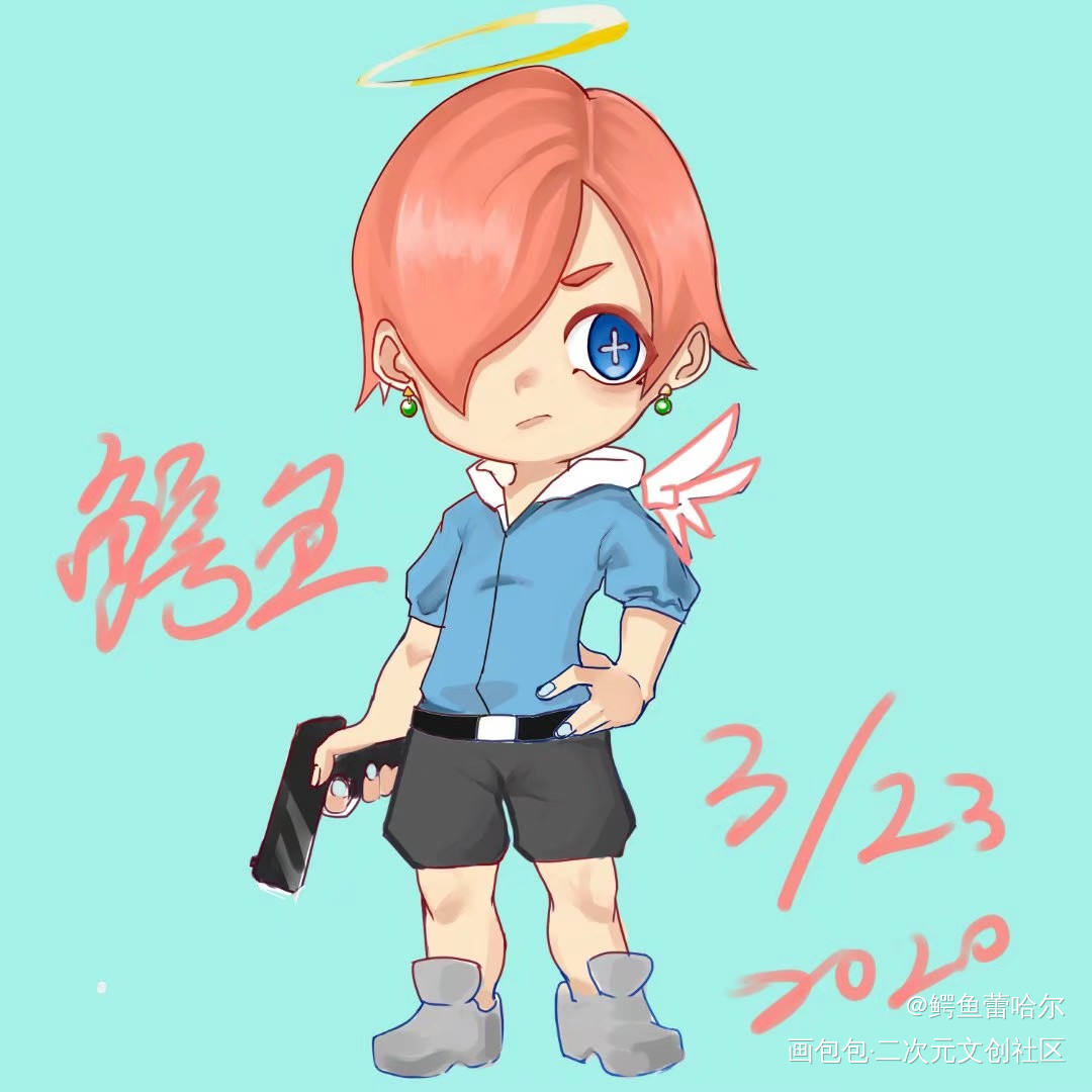 明日方舟OC 莱特_明日方舟Q版oc绘画作品