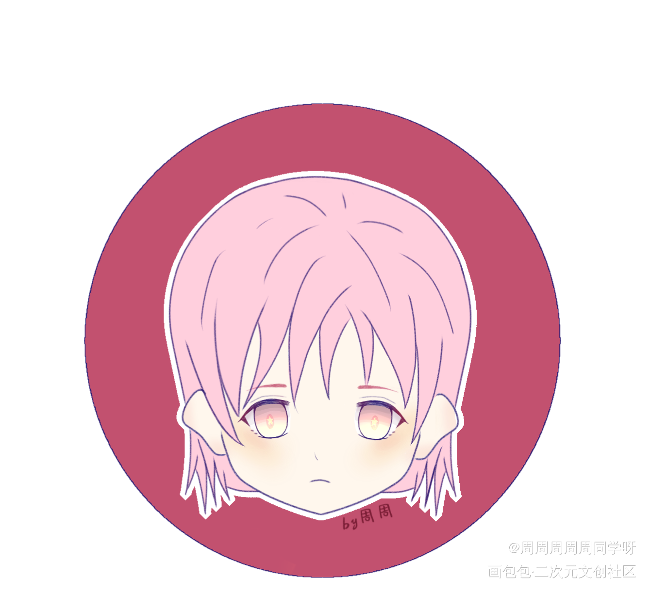 摸鱼_求点赞求点评头像原创头像原创女头原创绘画作品