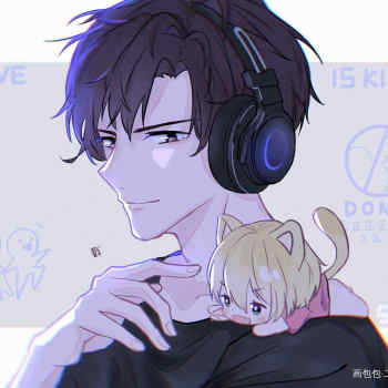 awm绝地求生于炀祁醉日系头像绘画作品