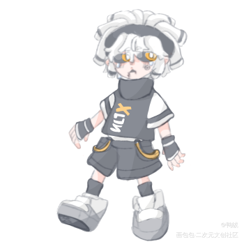 帕洛斯我爱你_凹凸世界帕洛斯儿童画q版头像绘画作品