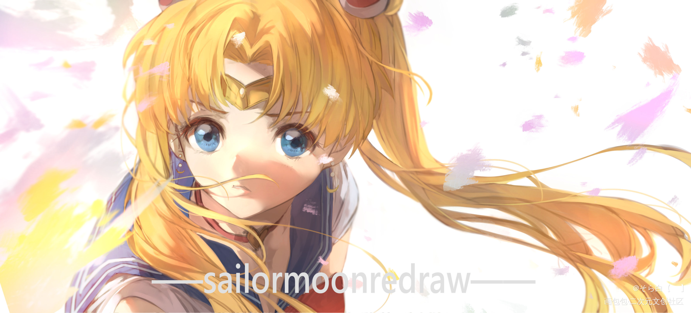 sailormoonredra_美少女战士水兵月厚涂日系插画绘画作品