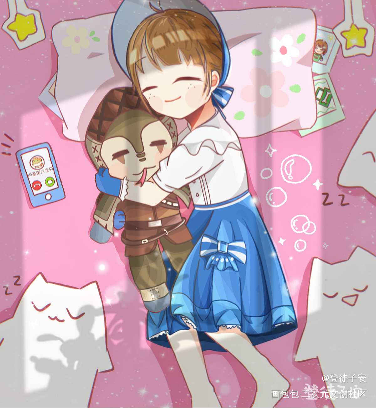 蜥园图搬来了(=^▽^=)_第五人格孽蜥园丁平涂头像蜥园绘画作品