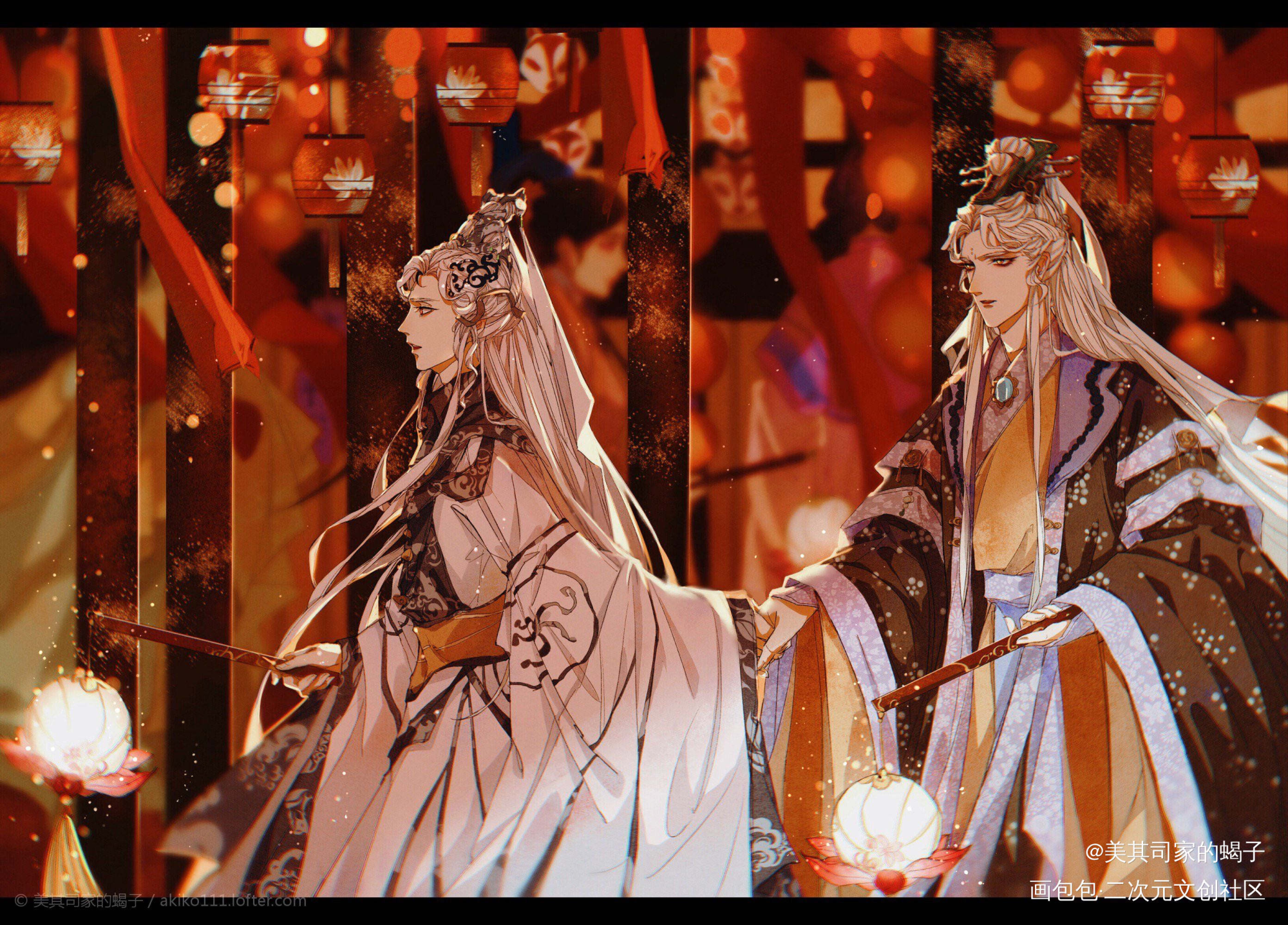  鷇梦 灯火阑珊处_霹雳布袋戏三余无梦生鷇音子素还真平涂头像插画绘画作品