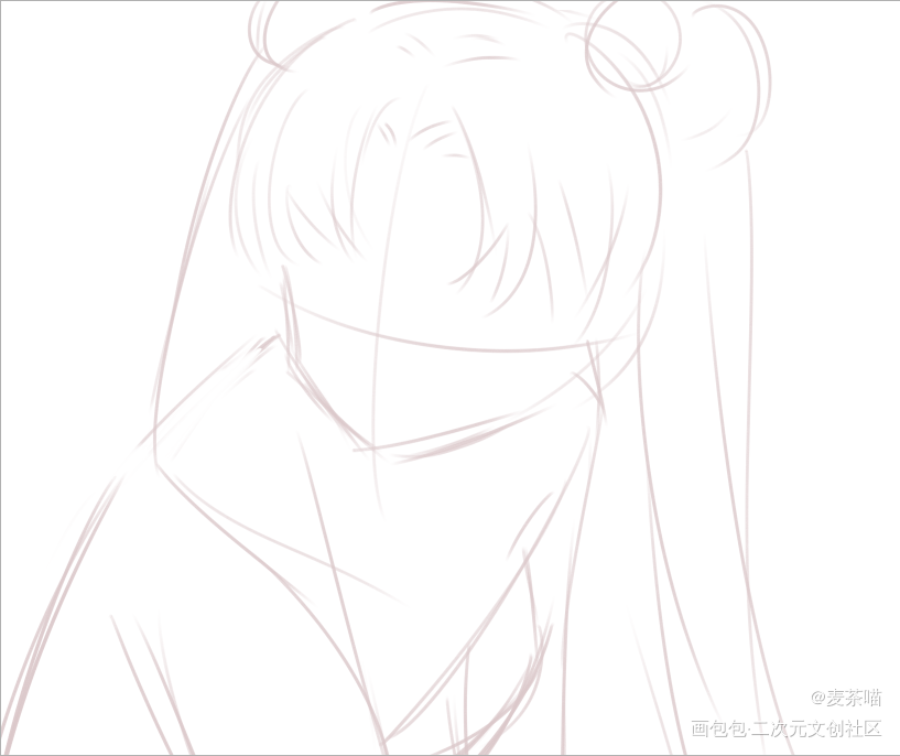 美战_美少女战士月野兔厚涂我要上首推头像插画绘画作品